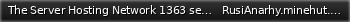 Маленький баннер сервера: The Server Hosting Network   1363 servers running.