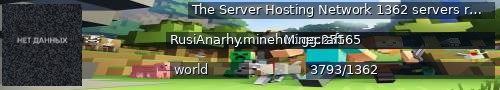 Большой баннер сервера: The Server Hosting Network   1362 servers running.