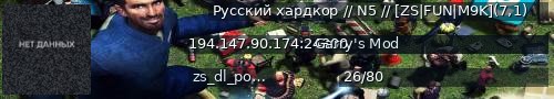 Большой баннер сервера: Русский хардкор // N5 // [ZS|FUN|M9K](7,1)