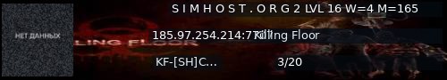 Большой баннер сервера: S I M H O S T . O R G  2  LVL 16 W=4  M=165