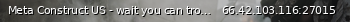 Маленький баннер сервера: Meta Construct US - wait you can trow in this game?