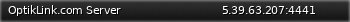 Маленький баннер сервера: OptikLink.com Server