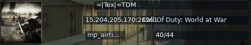 Большой баннер сервера: =|Tex|=TDM