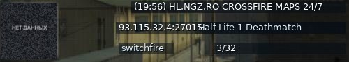 Большой баннер сервера: (19:56) HL.NGZ.RO CROSSFIRE MAPS 24/7