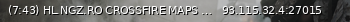 Маленький баннер сервера: (7:43) HL.NGZ.RO CROSSFIRE MAPS 24/7
