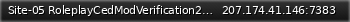 Маленький баннер сервера: Site-05 RoleplayCedModVerification25979Exiled 9.6.1