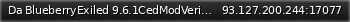 Маленький баннер сервера: Da BlueberryExiled 9.6.1CedModVerification26415