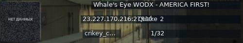 Большой баннер сервера: Whale's Eye WODX - AMERICA FIRST!