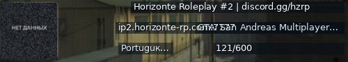 Большой баннер сервера: Horizonte Roleplay #2 | discord.gg/hzrp