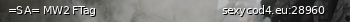 Маленький баннер сервера: =SA= MW2 FTag
