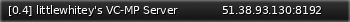 Маленький баннер сервера: [0.4] littlewhitey's VC-MP Server