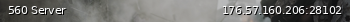 Маленький баннер сервера: 560 Server