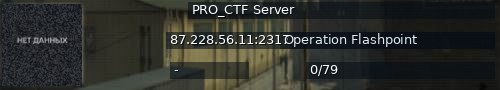 Большой баннер сервера: PRO_CTF Server