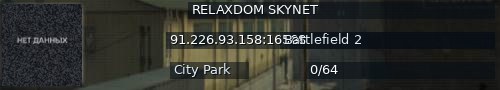 Большой баннер сервера: RELAXDOM SKYNET