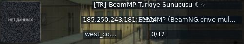 Большой баннер сервера: [TR] BeamMP Türkiye Sunucusu ☾☆