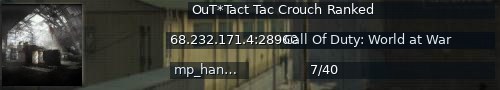 Большой баннер сервера: OuT*Tact Tac Crouch Ranked
