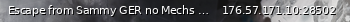 Маленький баннер сервера: Escape from Sammy GER no Mechs PVE