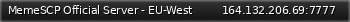 Маленький баннер сервера: MemeSCP Official Server - EU-West