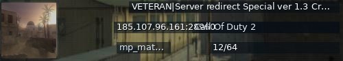 Большой баннер сервера: VETERAN|Server redirect  Special ver 1.3 Cracked