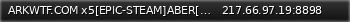 Маленький баннер сервера: ARKWTF.COM x5[EPIC-STEAM]ABER[SmallTribes]nowipe - (v358.24)