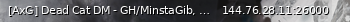 Маленький баннер сервера: [AxG] Dead Cat DM - GH/MinstaGib, very low latency.