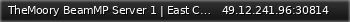 Маленький баннер сервера: TheMoory BeamMP Server 1 | East Coast USA | 2 Vehicles