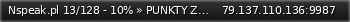 Маленький баннер сервера: Nspeak.pl 13/128 - 10% » PUNKTY ZA SPĘDZONY CZAS