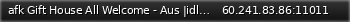 Маленький баннер сервера: afk Gift House All Welcome - Aus |idle skin free present regalo geschenk Cadeau 挂机 礼物 皮肤 Подарок 선물 贈り物