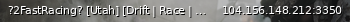Маленький баннер сервера: ?2FastRacing? [Utah] [Drift | Race | Offroad] Discord: discord.2fast.racing [Hosted By: BeamHost.Net]