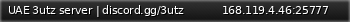 Маленький баннер сервера: UAE 3utz server   | discord.gg/3utz