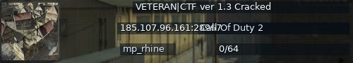 Большой баннер сервера: VETERAN|CTF ver 1.3 Cracked