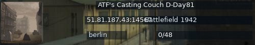 Большой баннер сервера: ATF's Casting Couch D-Day81