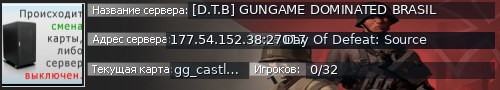 Большой баннер сервера: [D.T.B] GUNGAME DOMINATED BRASIL