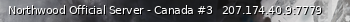 Маленький баннер сервера: Northwood Official Server - Canada #3