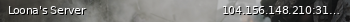 Маленький баннер сервера: Loona's Server