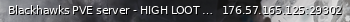Маленький баннер сервера: Blackhawks PVE server  - HIGH LOOT - no mechs