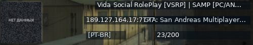 Большой баннер сервера: Vida Social RolePlay [VSRP] | SAMP [PC/ANDROID] [V