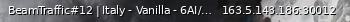 Маленький баннер сервера: BeamTraffic#12 | Italy - Vanilla - 6AI/User | discord.gg/RxUgF7b2Uq