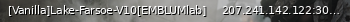 Маленький баннер сервера: [Vanilla]Lake-Farsoe-V10[EMBLUMlab]