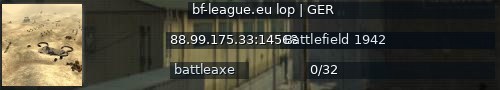 Большой баннер сервера: bf-league.eu lop | GER