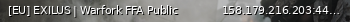 Маленький баннер сервера: [EU] EXILUS | Warfork FFA Public