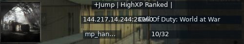 Большой баннер сервера: +Jump | HighXP Ranked |