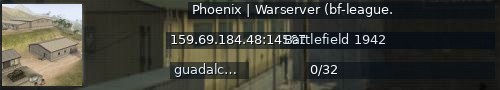 Большой баннер сервера: Phoenix | Warserver (bf-league.