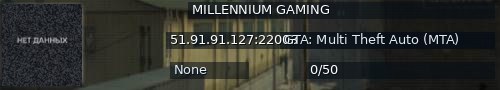 Большой баннер сервера: MILLENNIUM GAMING