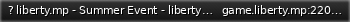 Маленький баннер сервера: ? liberty.mp - Summer Event - liberty.mp/discord [romania] [rpg] [voice] [1.1]