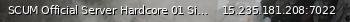 Маленький баннер сервера: SCUM Official Server Hardcore 01 Singapore