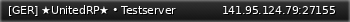 Маленький баннер сервера: [GER] ★UnitedRP★ • Testserver