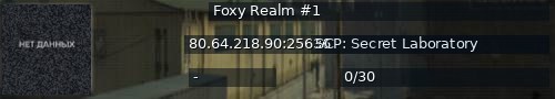 Большой баннер сервера: Foxy Realm #1