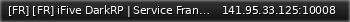 Маленький баннер сервера: [FR] [FR] iFive DarkRP | Service Français | Recrutement [ON]