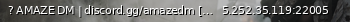 Маленький баннер сервера: ? AMAZE DM | discord.gg/amazedm [DM] [voice] [1.1]